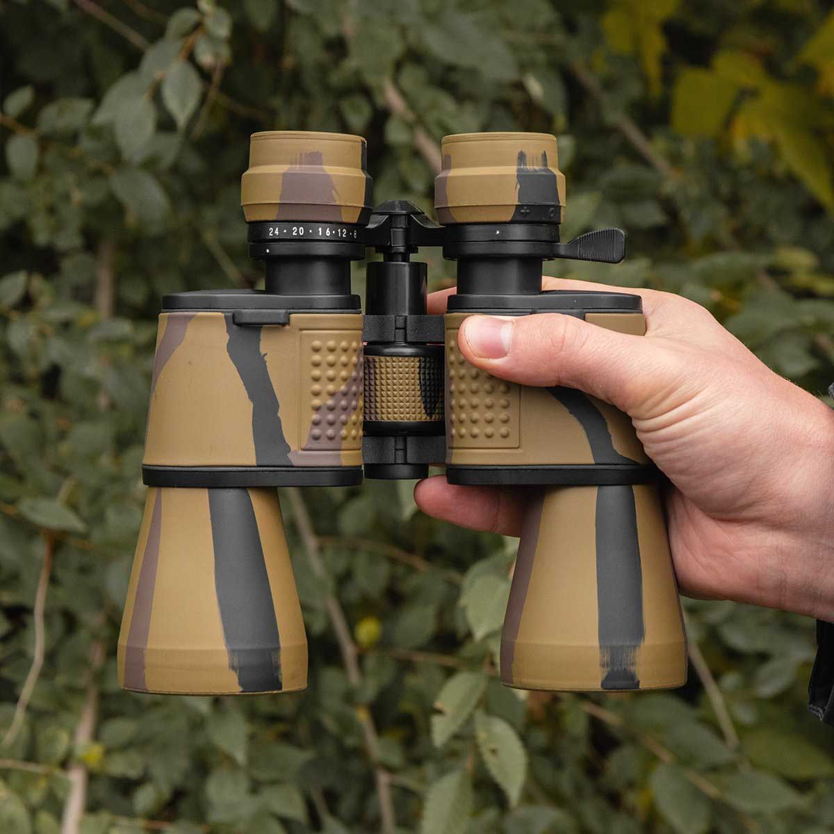 8-24x50 Hunter's Binocular with Travel Case, camo color