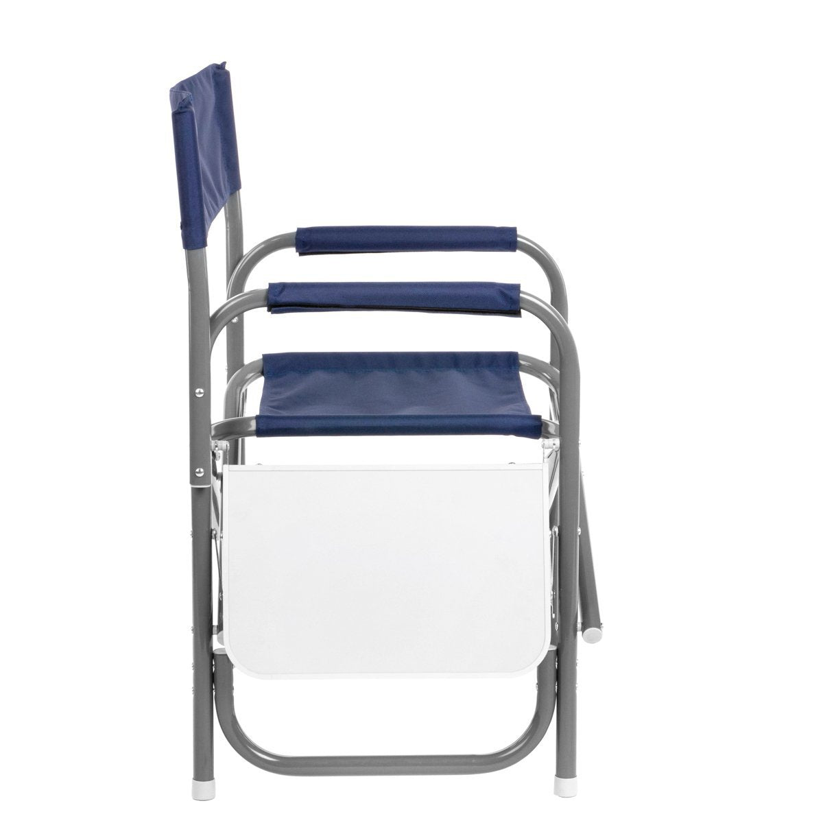 Nisus Aluminum Folding Director's Chair with Side Table