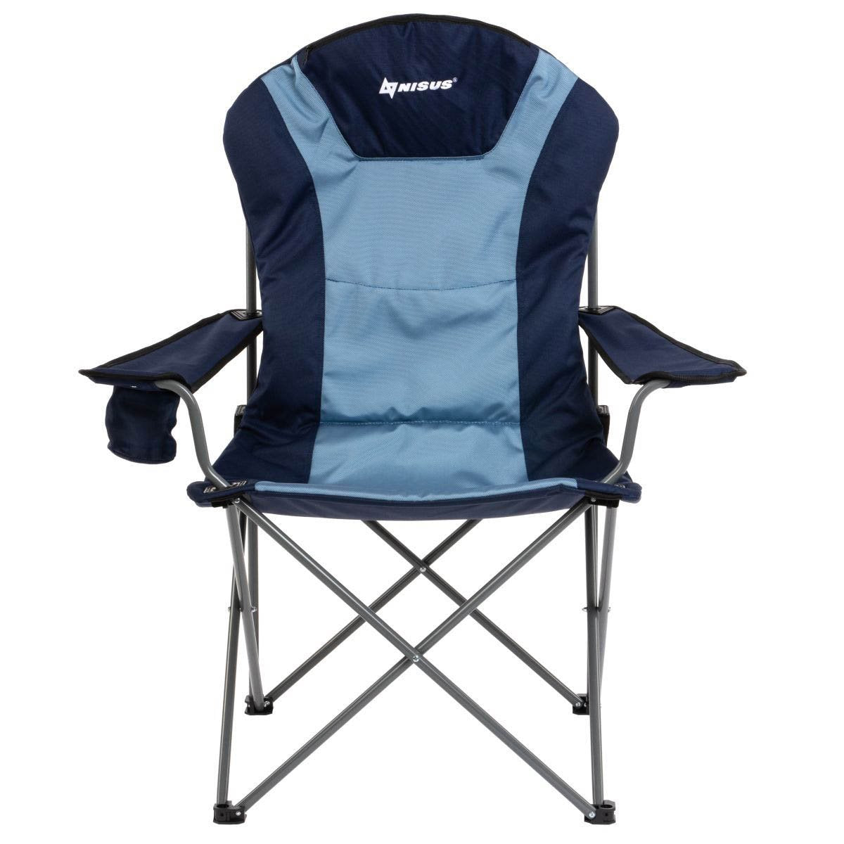 Portable Camping Armchair with Cup Holder Armrest Oversize