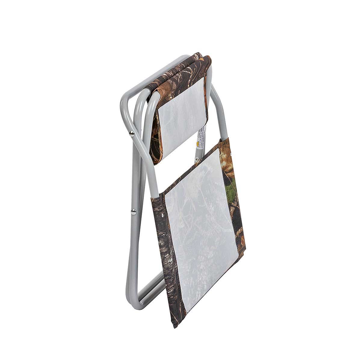 Camo Print Folding Fishing Chair with Back Support