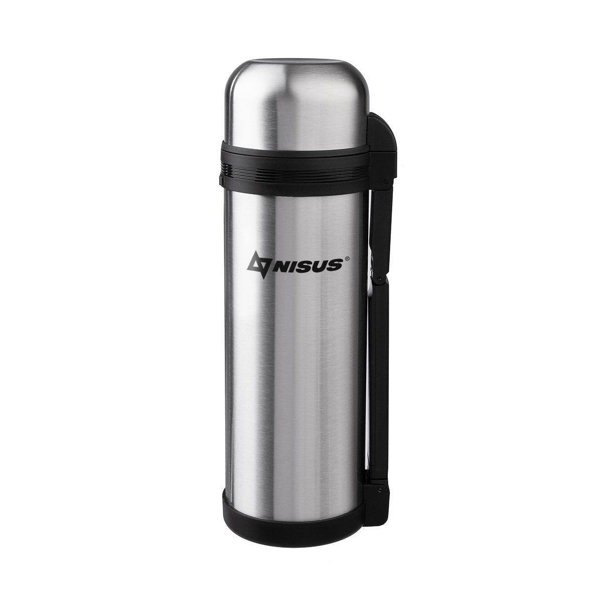 Double Wall Stainless Steel Water Bottle Vacuum Insulated Black Thermos  Flask