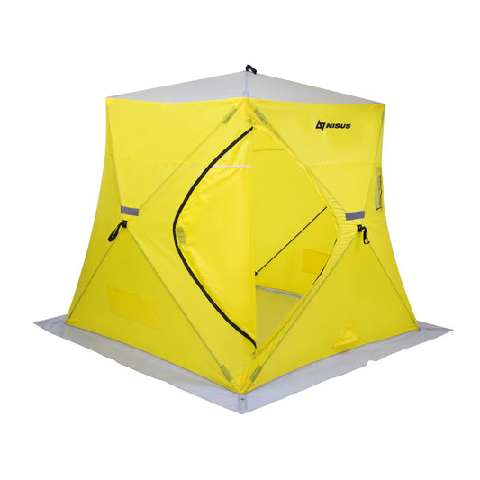 Prism Roomy Pop-Up Ice Fishing Shelter for 3 Persons, Yellow