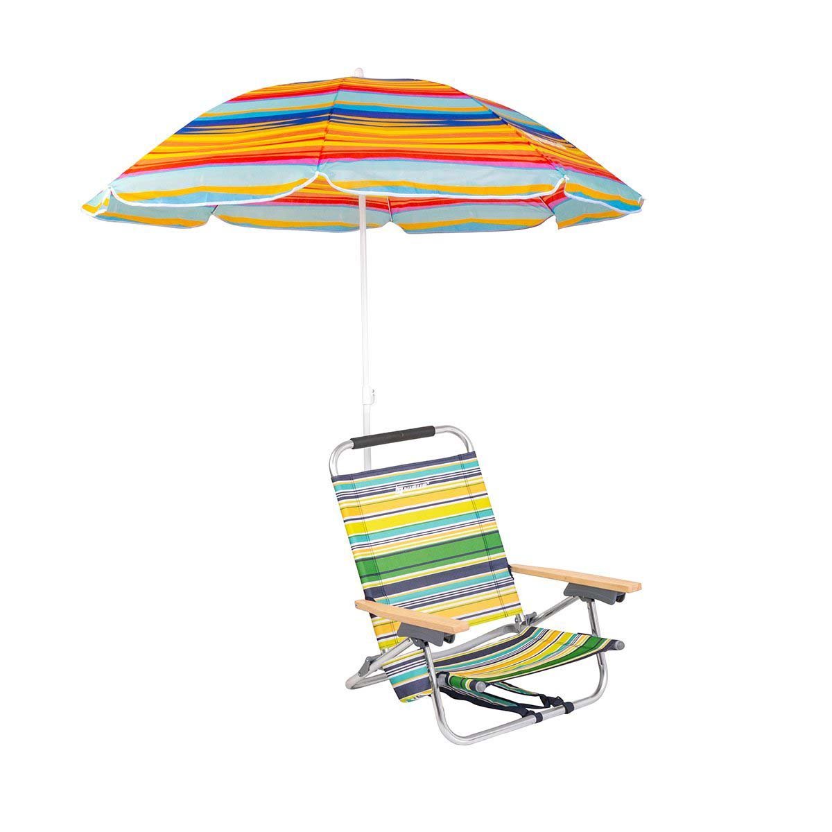 Lightest Backpack Beach Chair and 4 ft Sun Umbrella