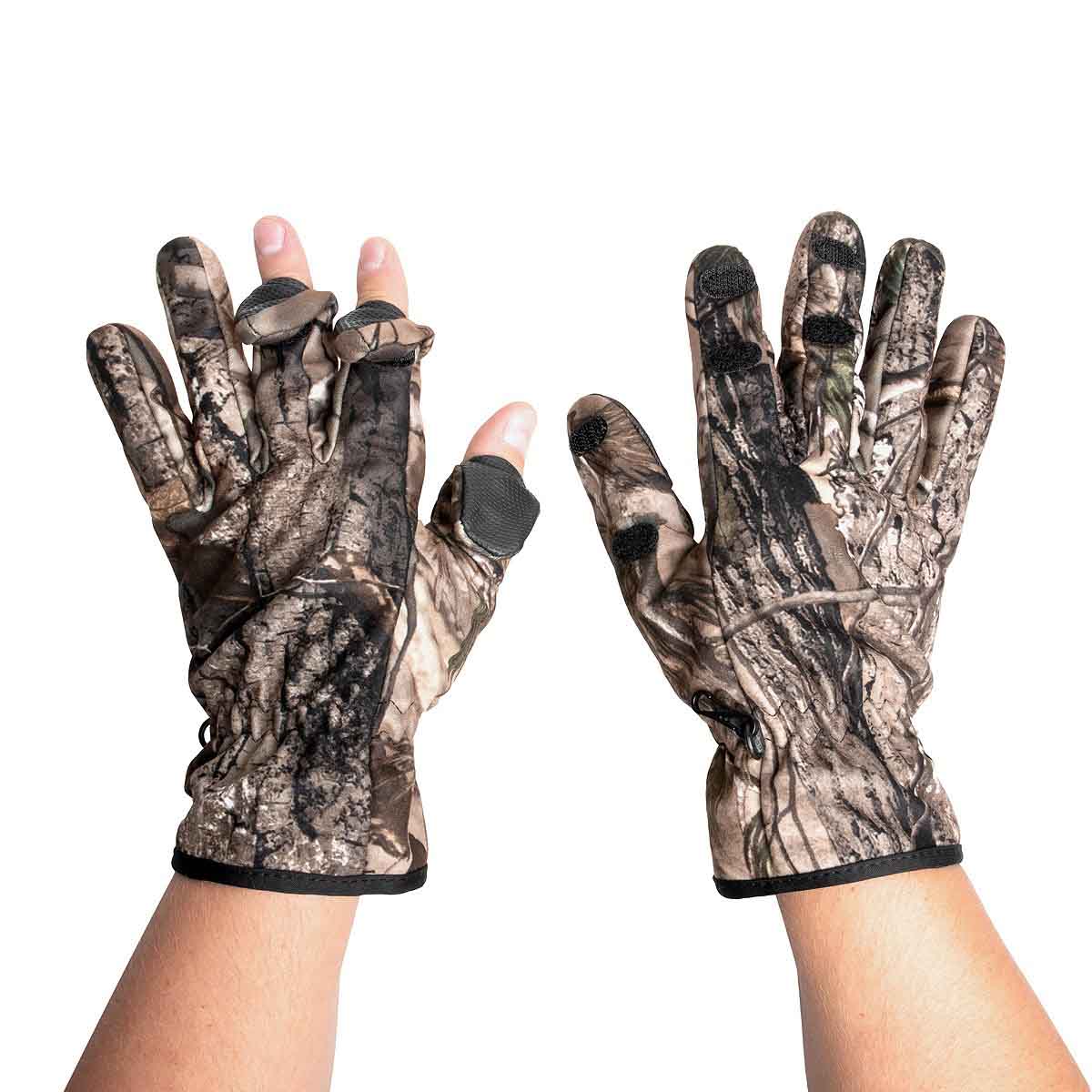 Microfleece Insulated Waterproof Gloves for Men have three slit fingers