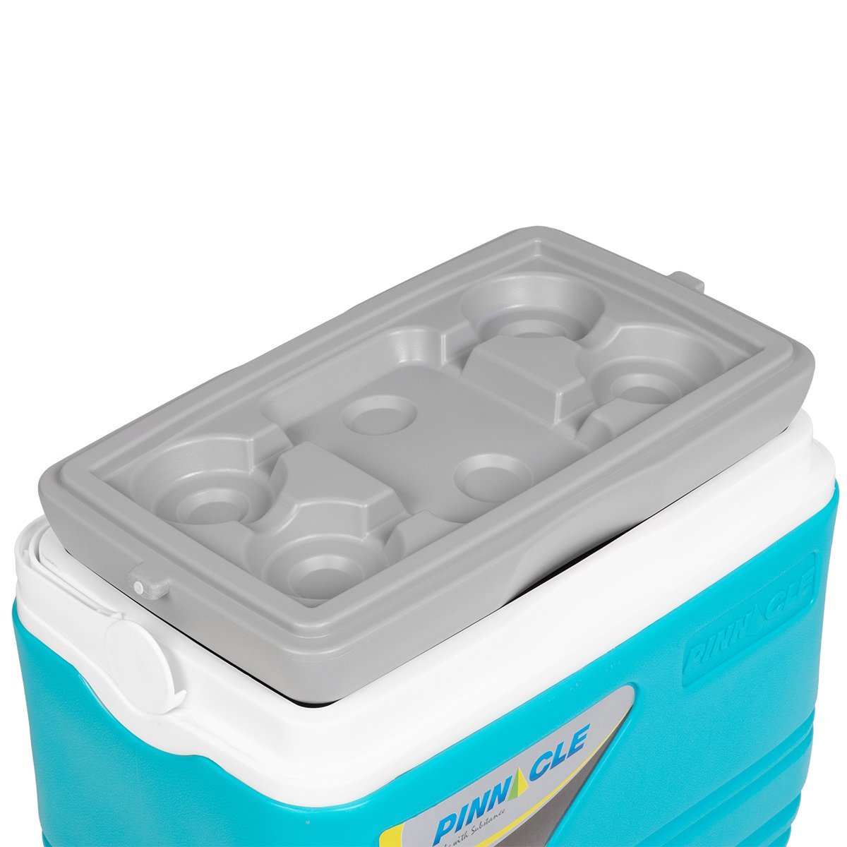 Primero Portable Camping Ice Chest with Lid Cup Holders, 33 qt, blue color
