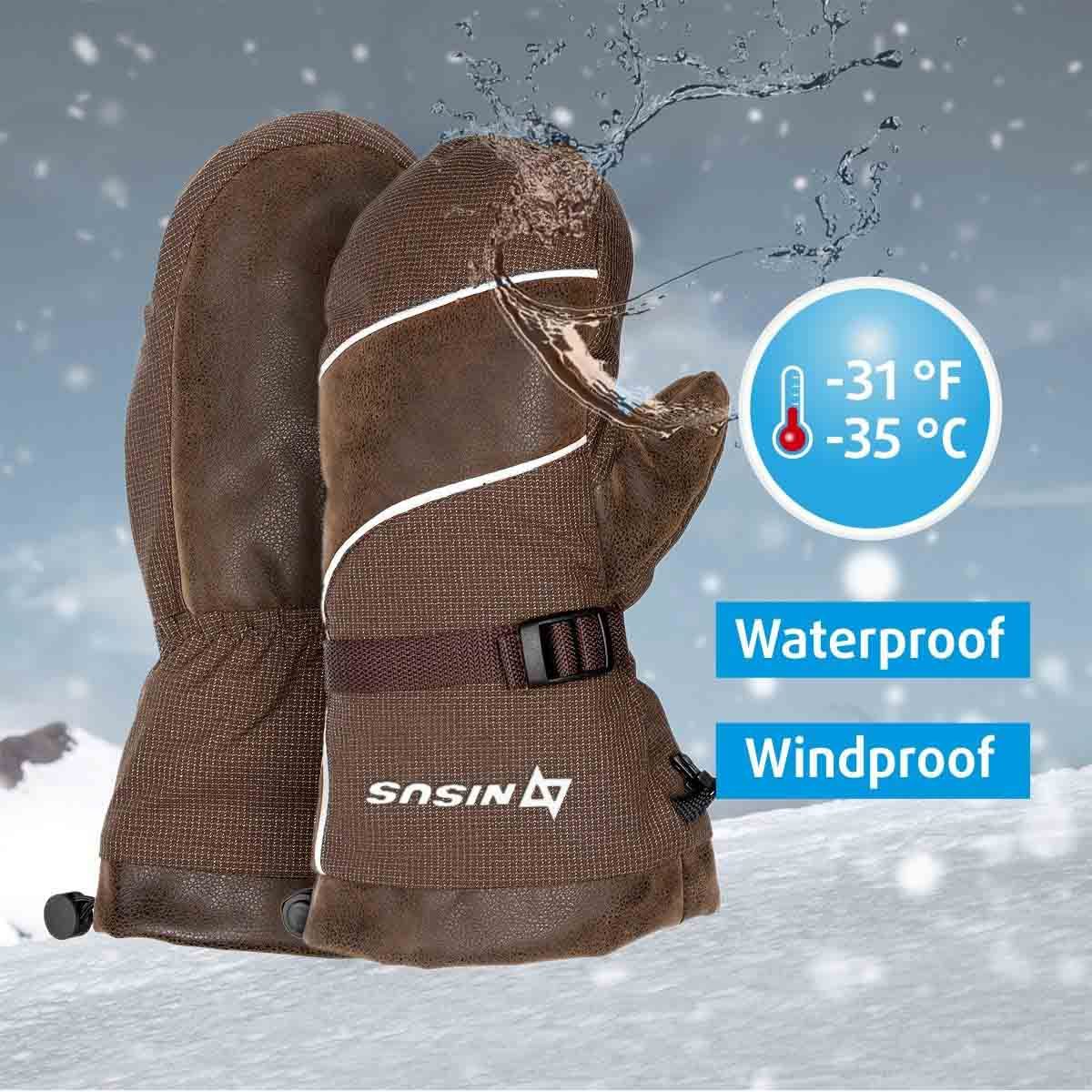Kevlar Winter Breathable Insulated Mittens for Cold Weather, Ice Fishing  buy with delivery