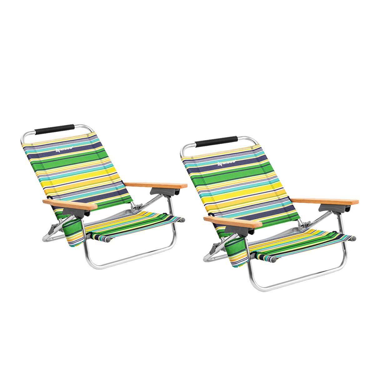 Lightest Backpack Beach Chair with Cup Holder, Set of 2