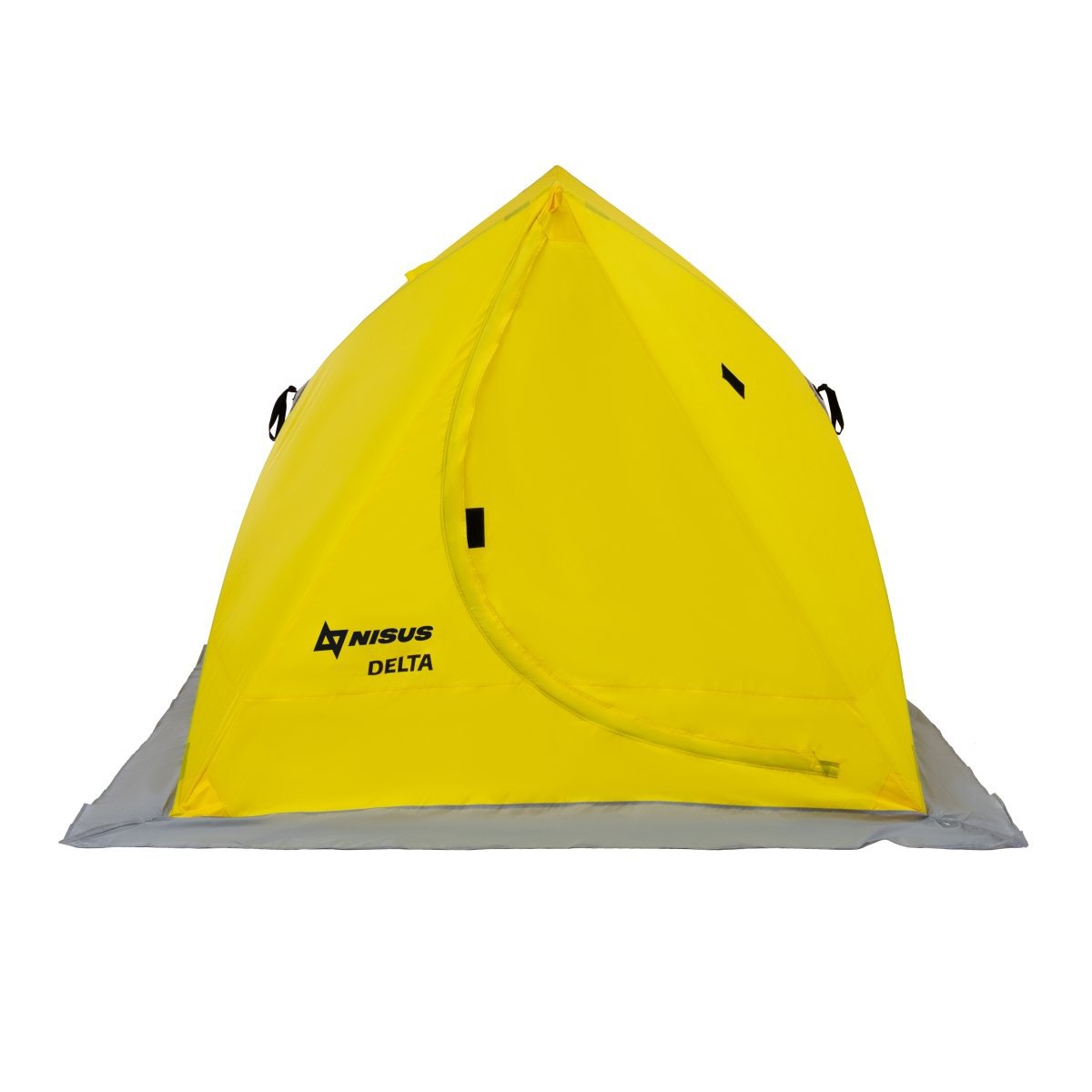 Delta Portable Ice Fishing Tent Shelter for 2 Persons, yellow color