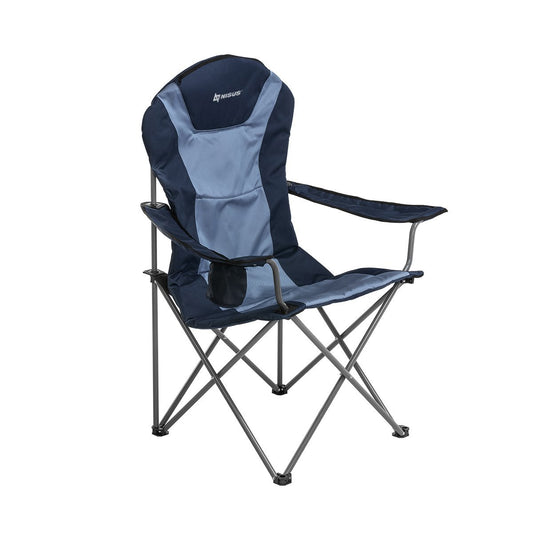 Portable Camping Armchair with Cup Holder Armrest Oversize