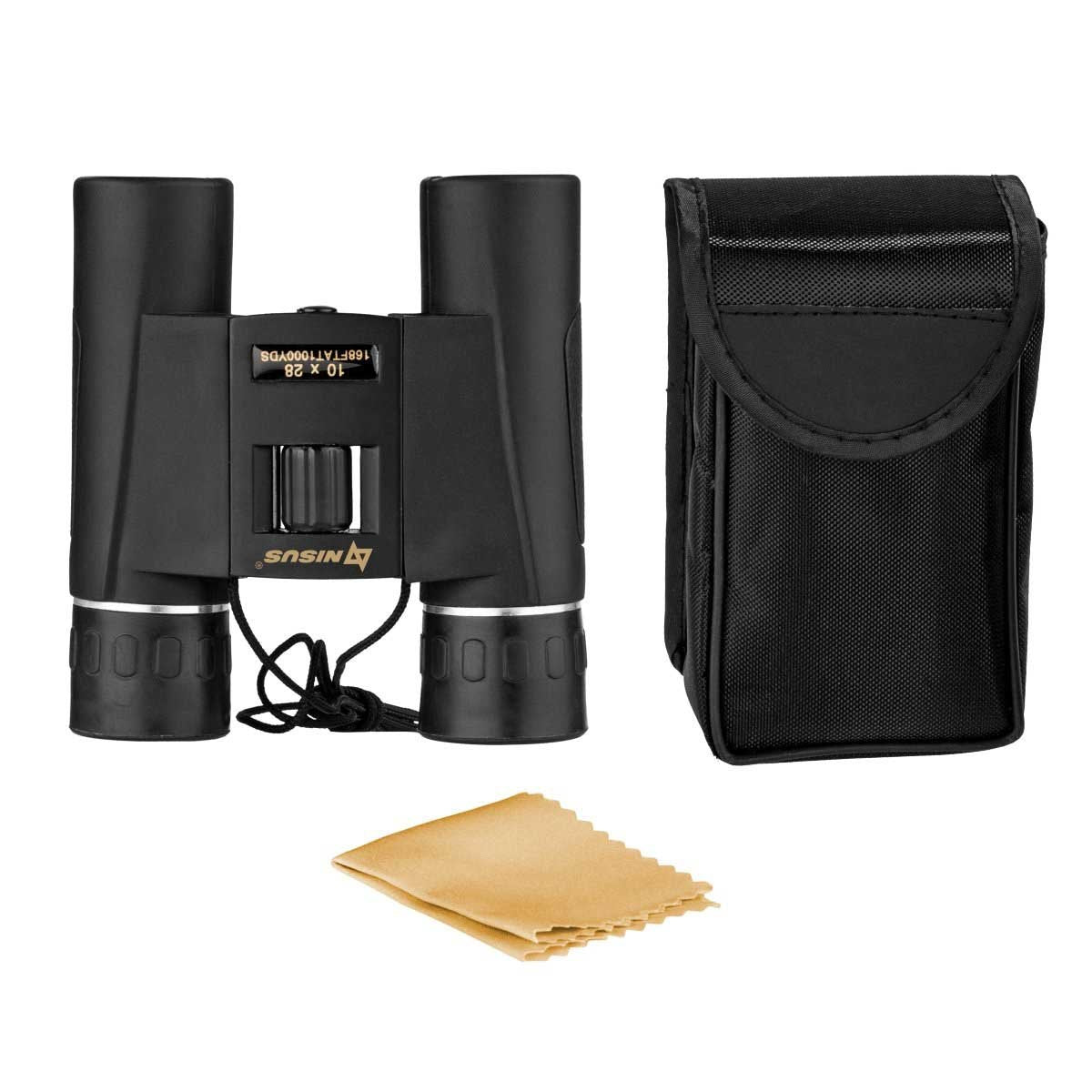 10х28 Nisus Power Adjustable Field Binocular with a Storage Case