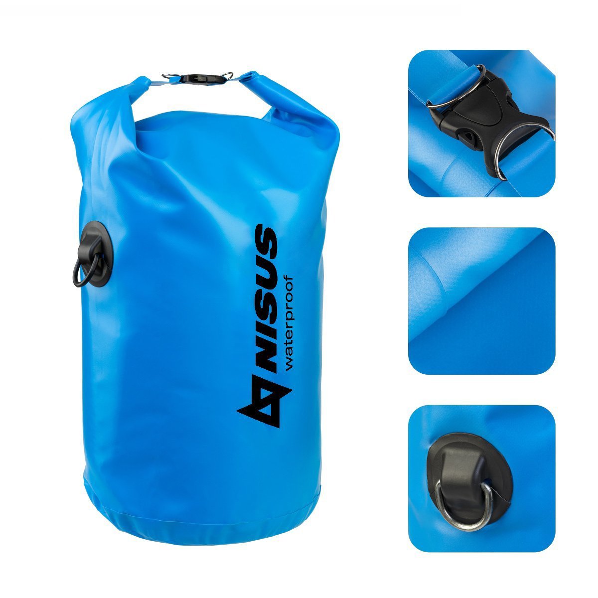 15 L Small Portable Waterproof Dry Bag, Blue