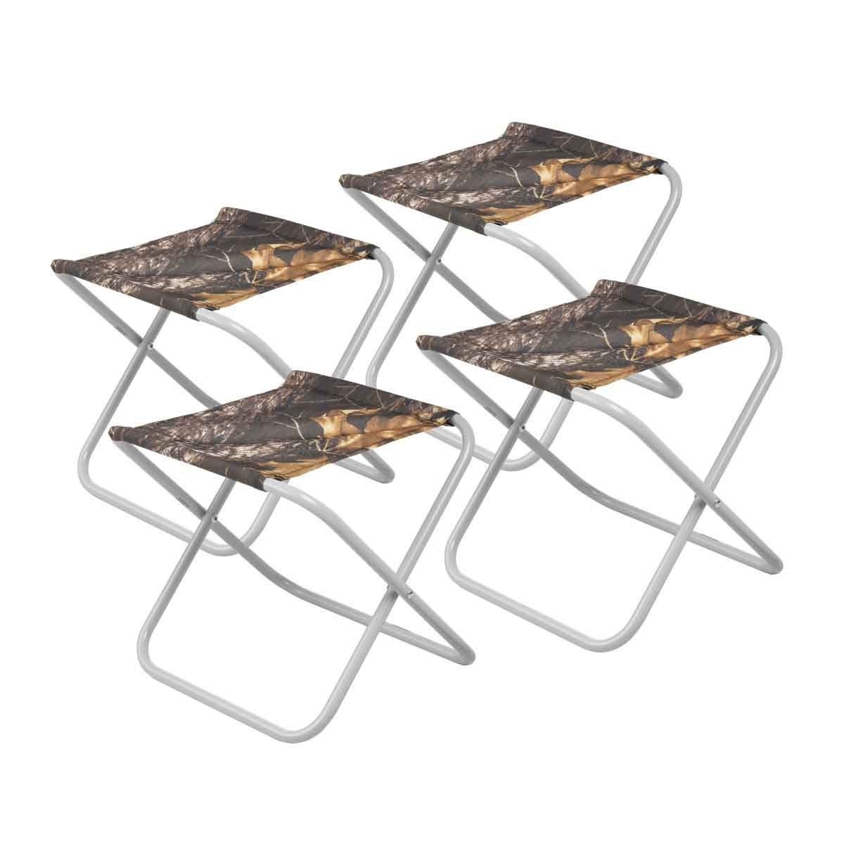 Compact Folding Lightweight Portable Fishing Stool, Set of Four